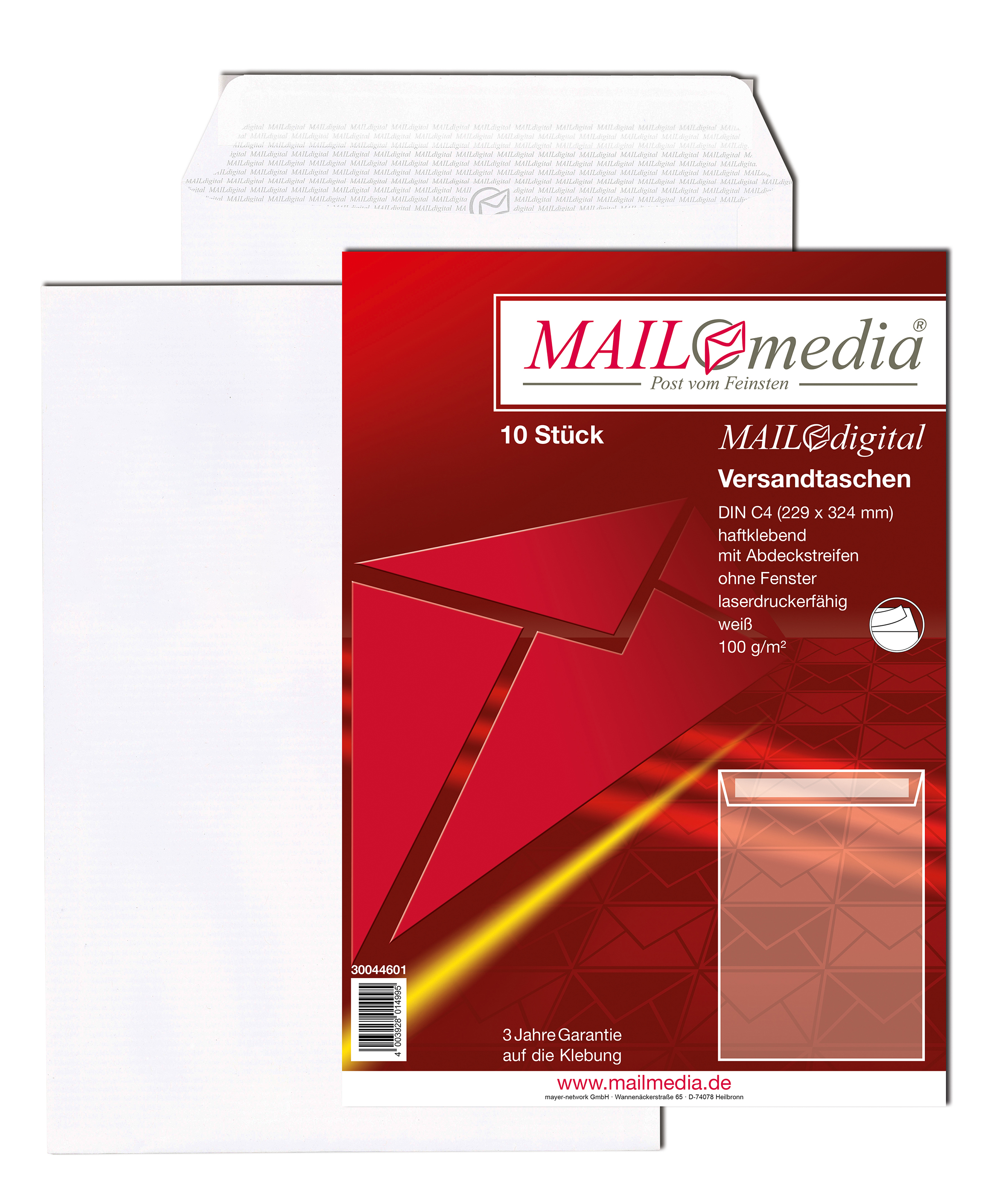 Briefumschläge MailDigital weiß, DIN C4, 100 g/qm ...