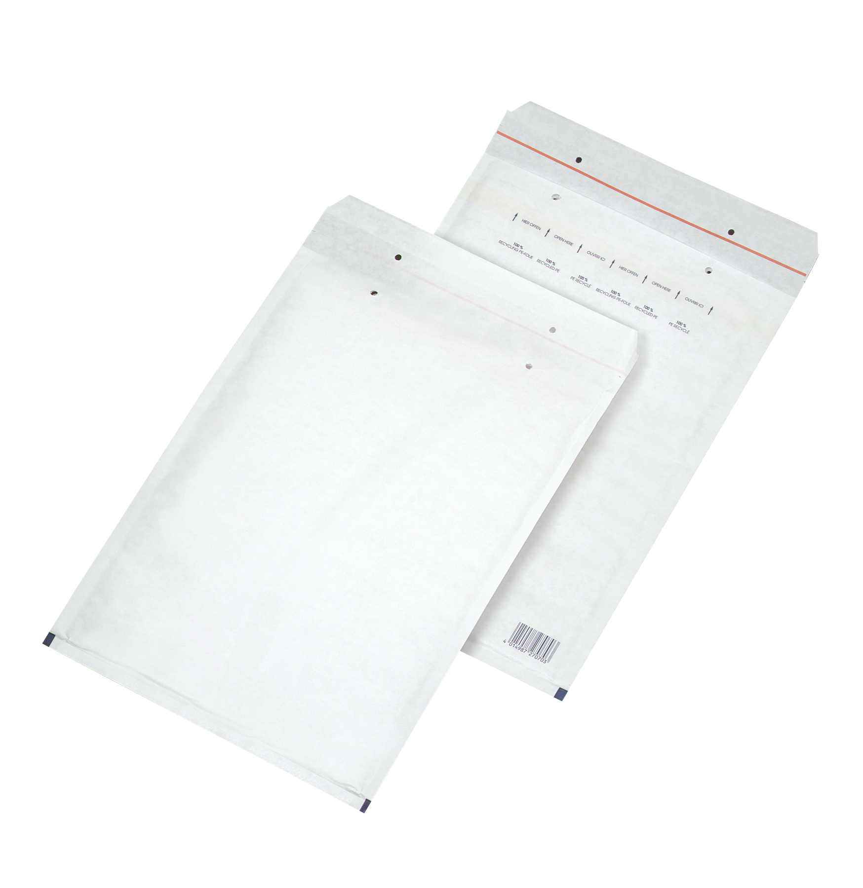 2FVAF000107 100 Briefumschläge mit Luftpolster für DIN A4 weiß 
